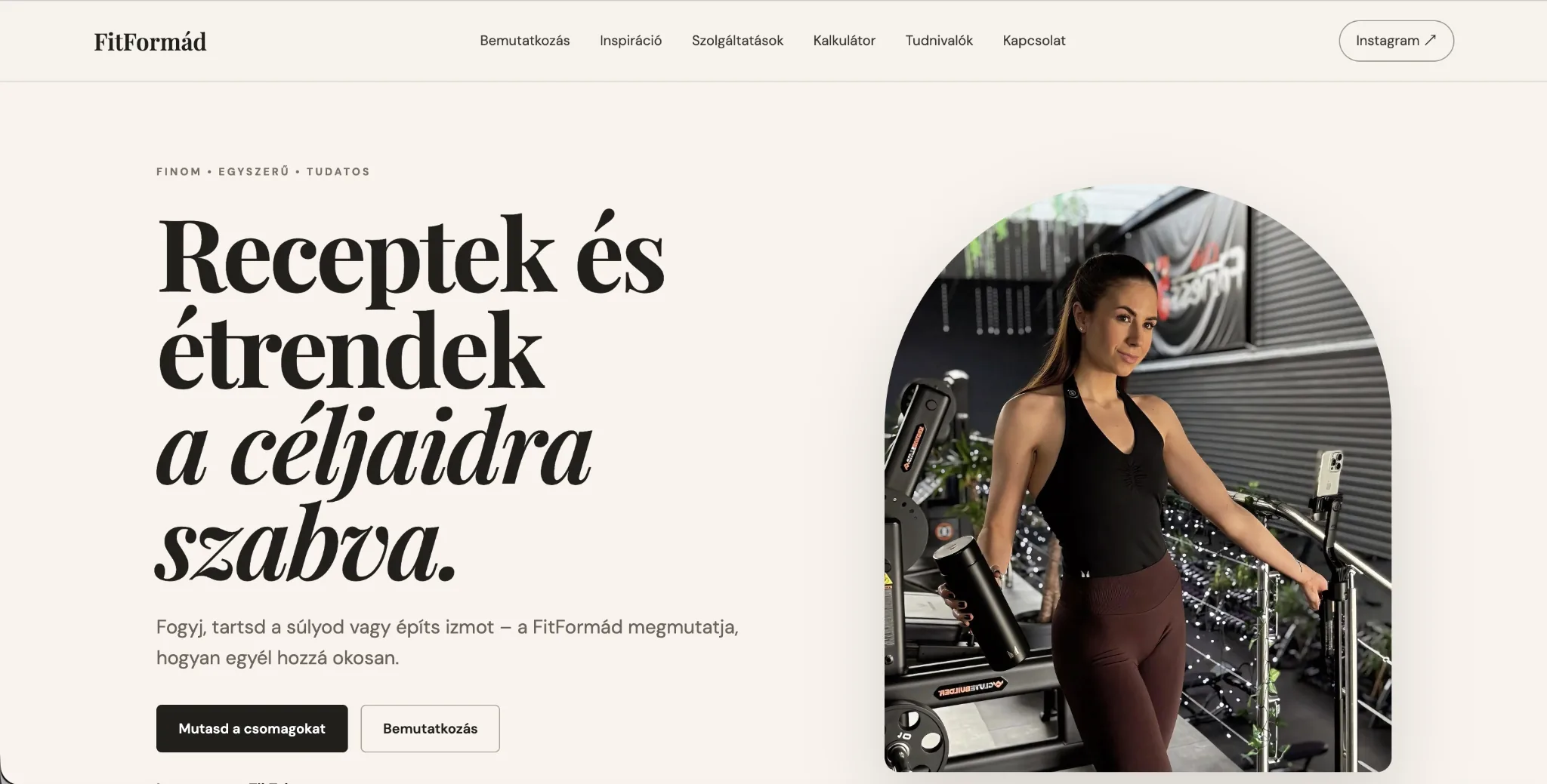 FitFormad weboldal referencia