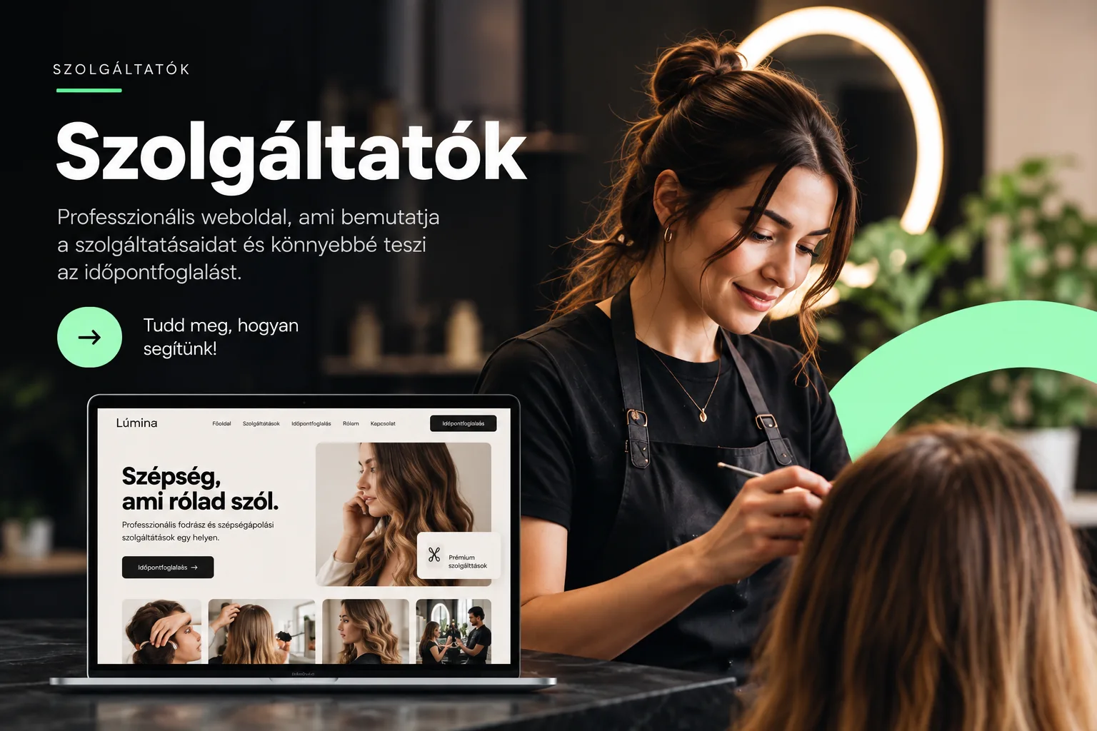 Szolgáltatók – Groundwork weboldal példa